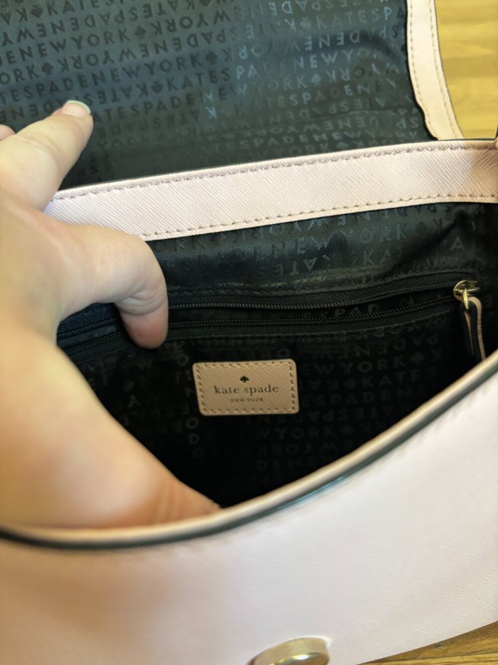 kate spade purse, black/pink/grey - Picture 8 of 14